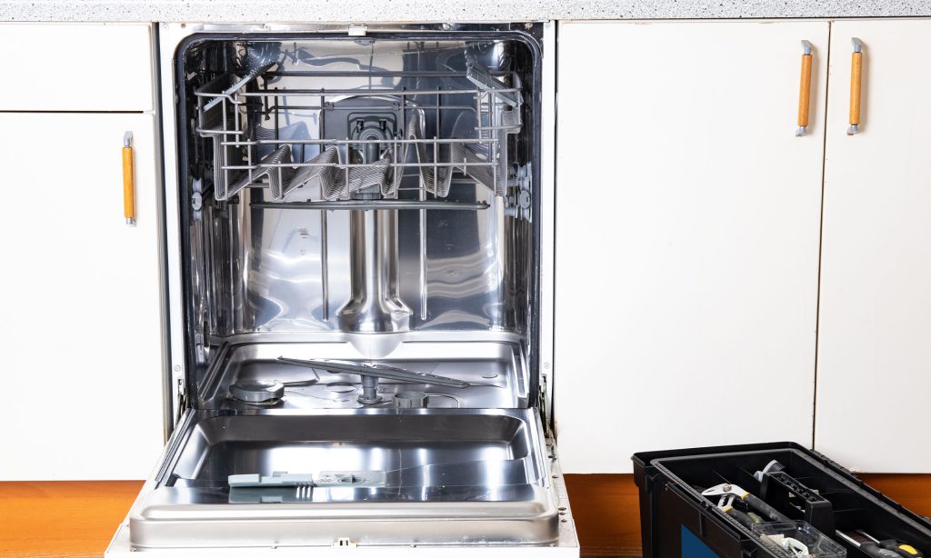 Why does the foam remain in the dishwasher
