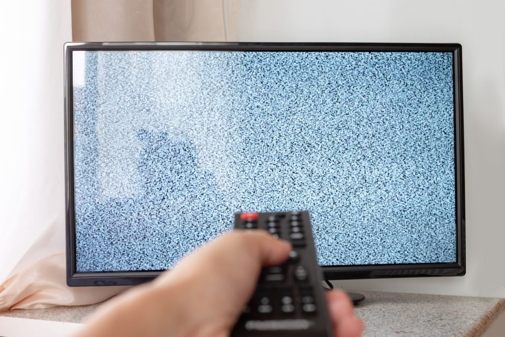 Sony TV picture is interrupted