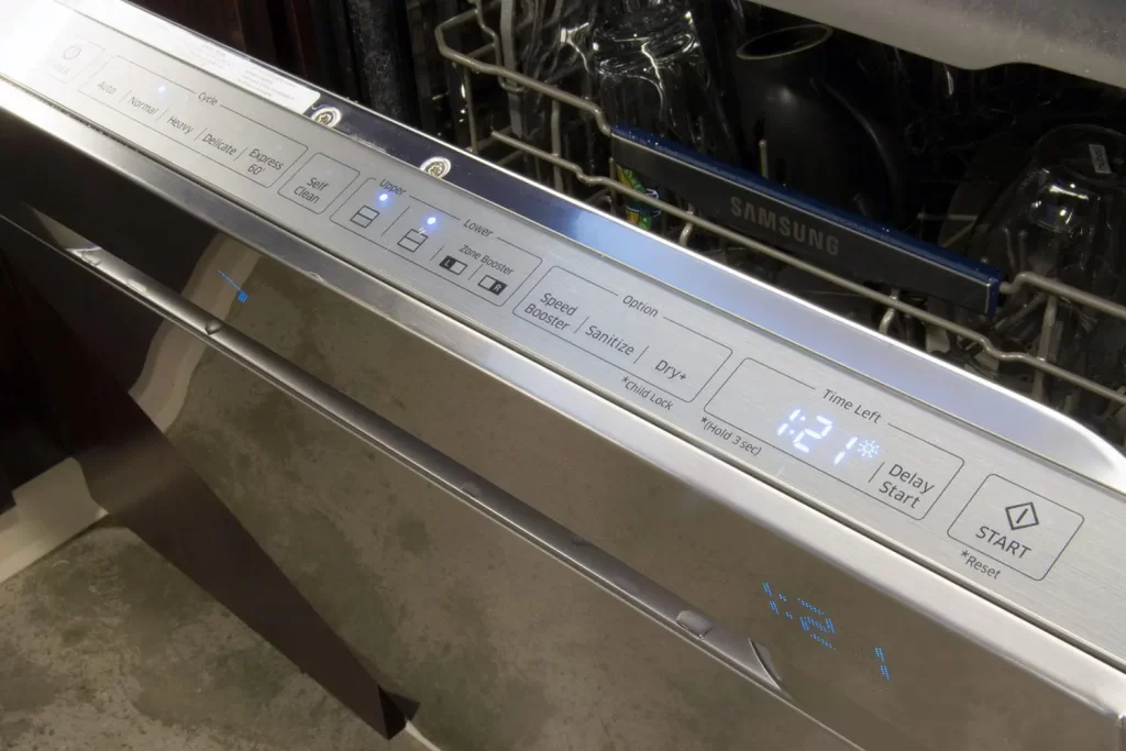 How to operate dishwasher buttons