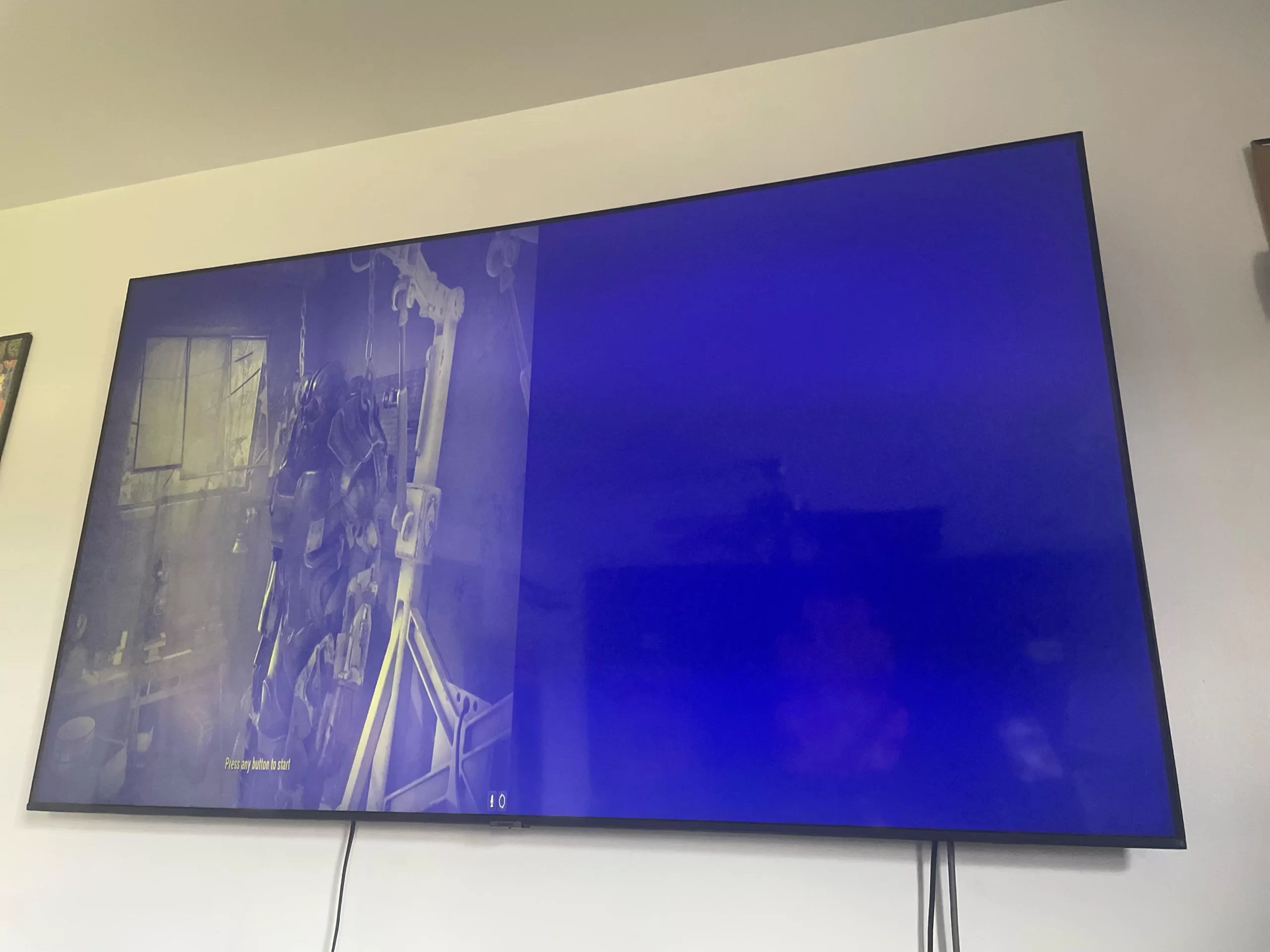 tv blue screen