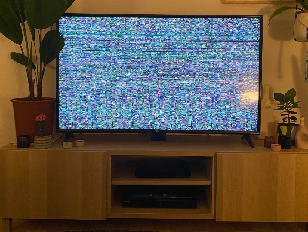 TV picture glitch