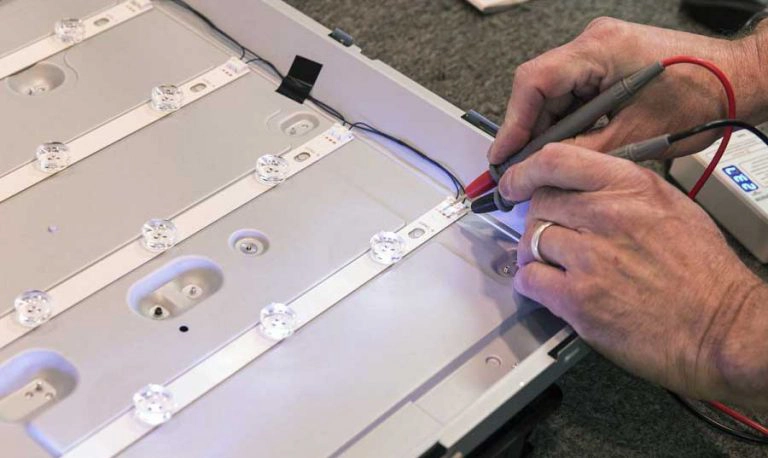 Signs of TV backlight failure
