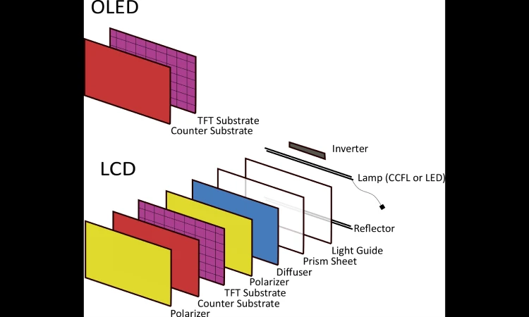 What are the differences between OLED and LCD TV