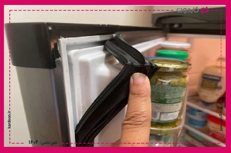 Refrigerator door rubber failure